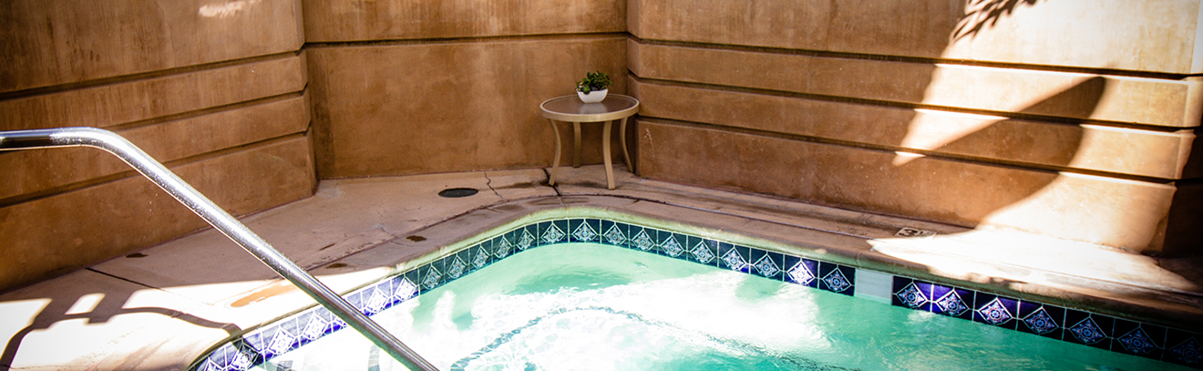 Corner of the pool area